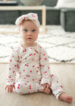 AU | Ruffled Zip Onesie - CHERRY HEART