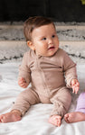 AU | Zip Onesie - ALMOND