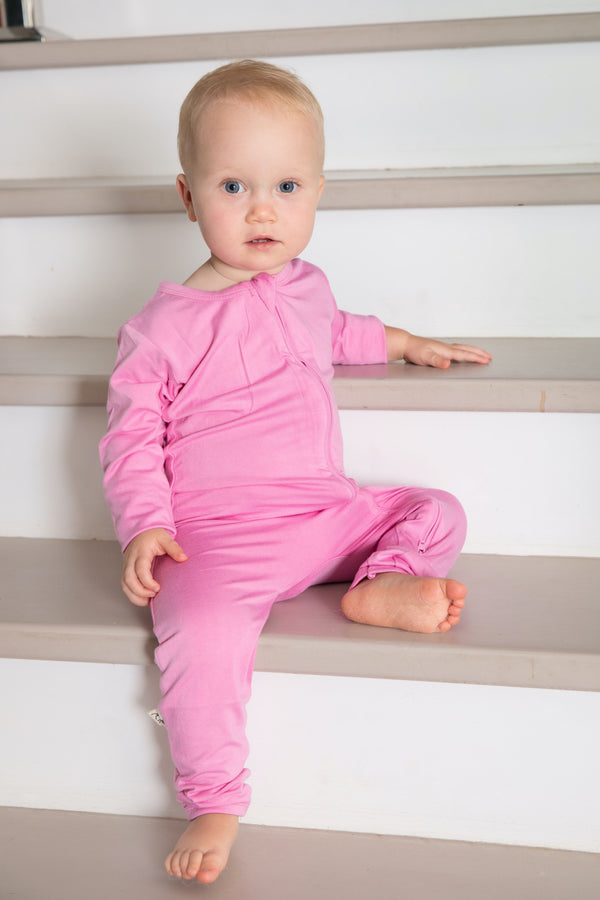 AU | Zip Onesie  - RASPBERRY