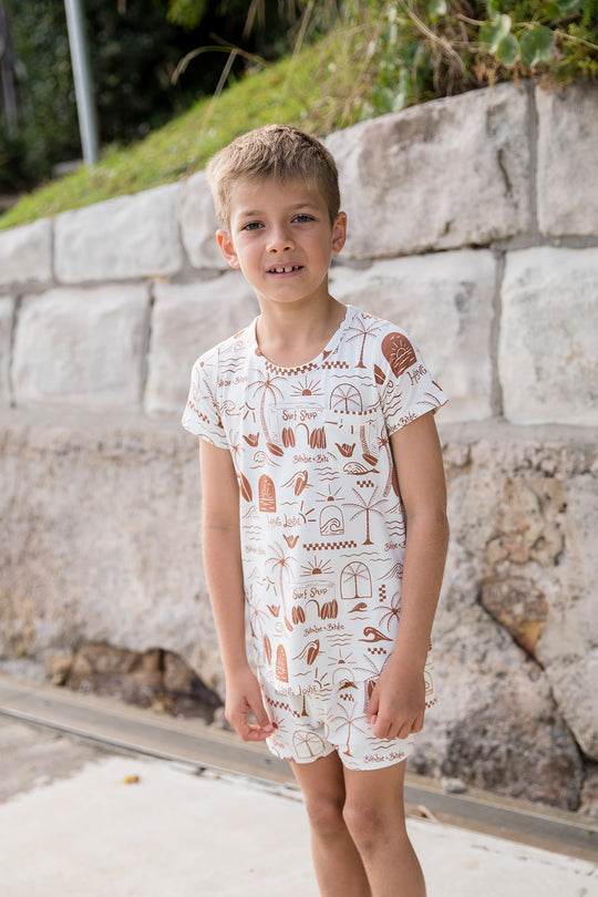 Kids Lounge Short Set - SURF SHACK