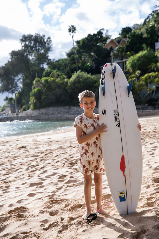 Kids Lounge Short Set - PALMS