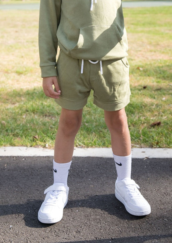 AU | Kids Lounge Short - WARM GREEN