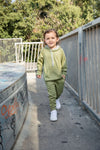 AU | Kids Hoodie - WARM GREEN