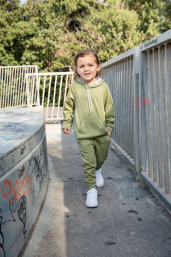 AU | Kids Hoodie - WARM GREEN