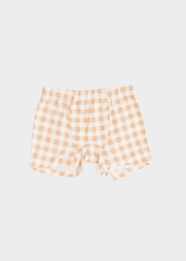 Kids Boxer - OAT GINGHAM