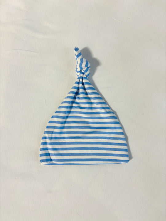 Knotted Hat -  BLUE STRIPE