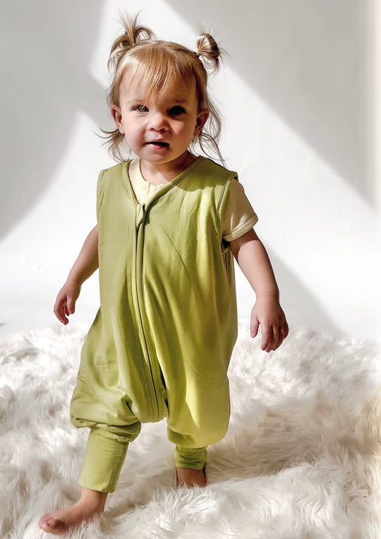 Footed Sleep Sack - AVOCADO