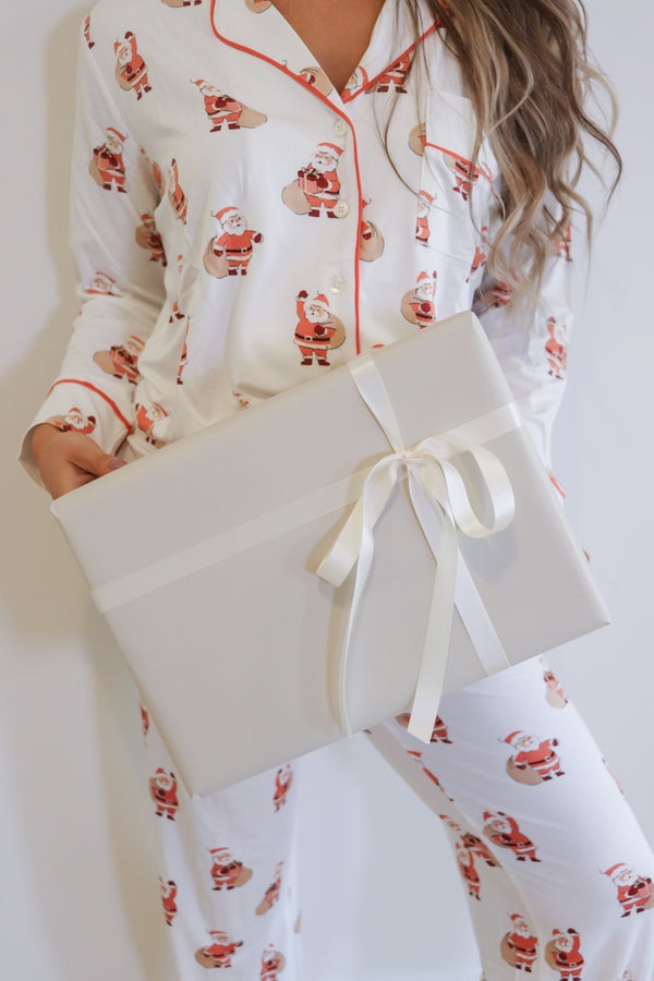 Ladies Collared Set - SANTA