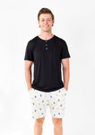 Men's Henley Short Set - TOUCAN