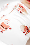 AU SS Zipper Romper - SANTA