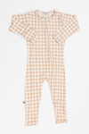 Zipper Sleeper - OAT GINGHAM