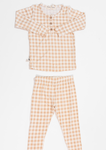 Classic Henley Set - OAT GINGHAM