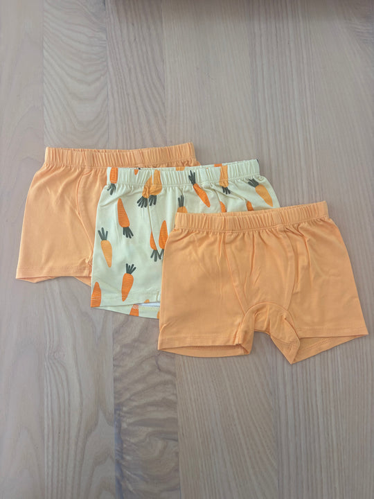 Kids Boxers  - 3 Pack (2 Creamsicle 1 Carrot)