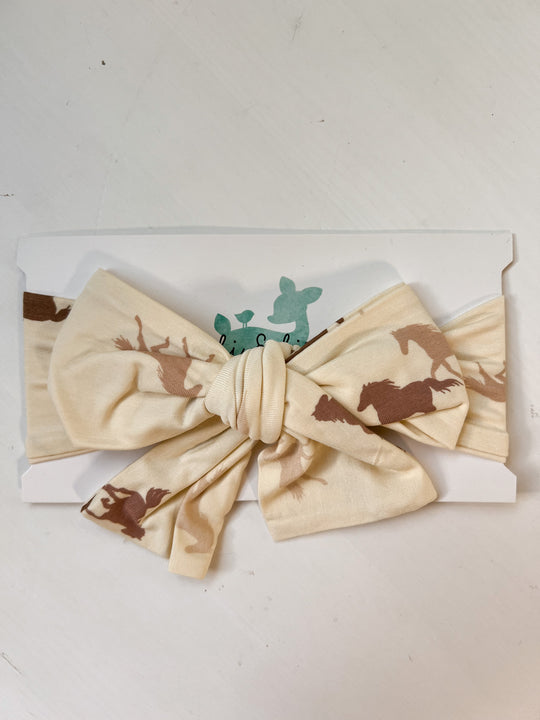 Bow Headband - HORSE