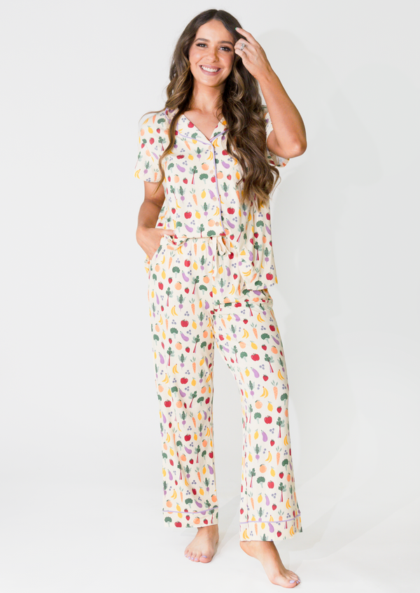 Ladies button up pajamas hotsell