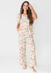 Ladies Button Up Cropped Pant Set - FARMERS MARKET