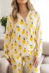 Ladies Collared Set - LEMON SORBET