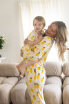 Ladies Collared Set - LEMON SORBET