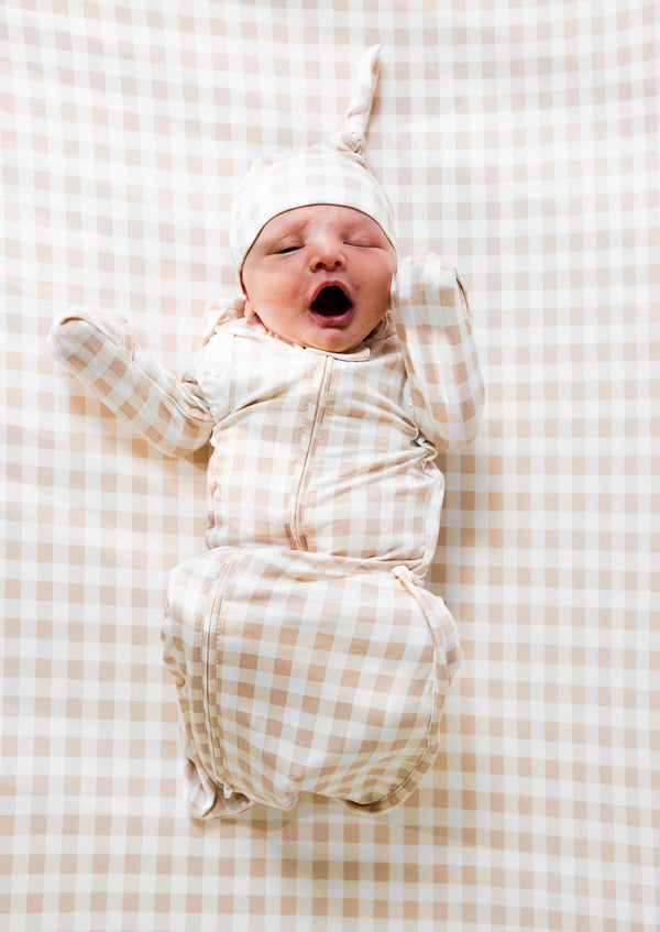 Crib Sheet - OAT GINGHAM