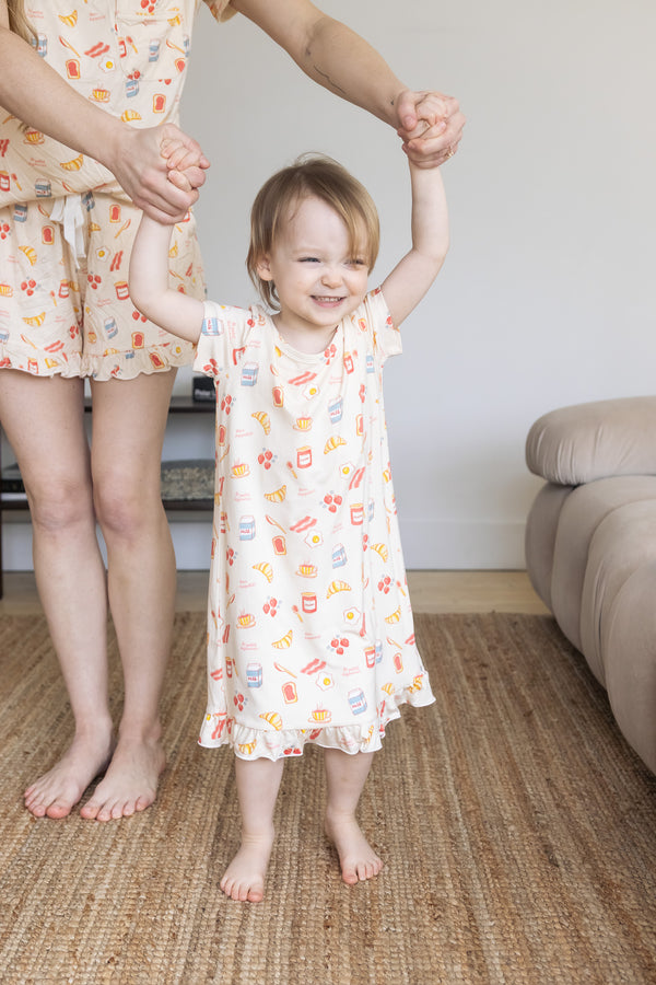 Ruffled Sleep Dress - BREAKFAST IN BED