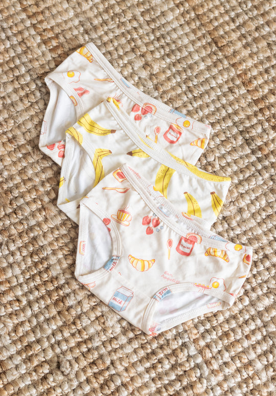 Kids Undies - BREAKFAST/BANANA