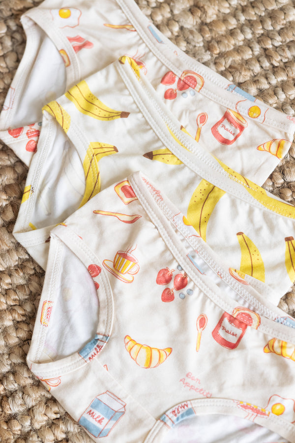 Kids Undies - BREAKFAST/BANANA