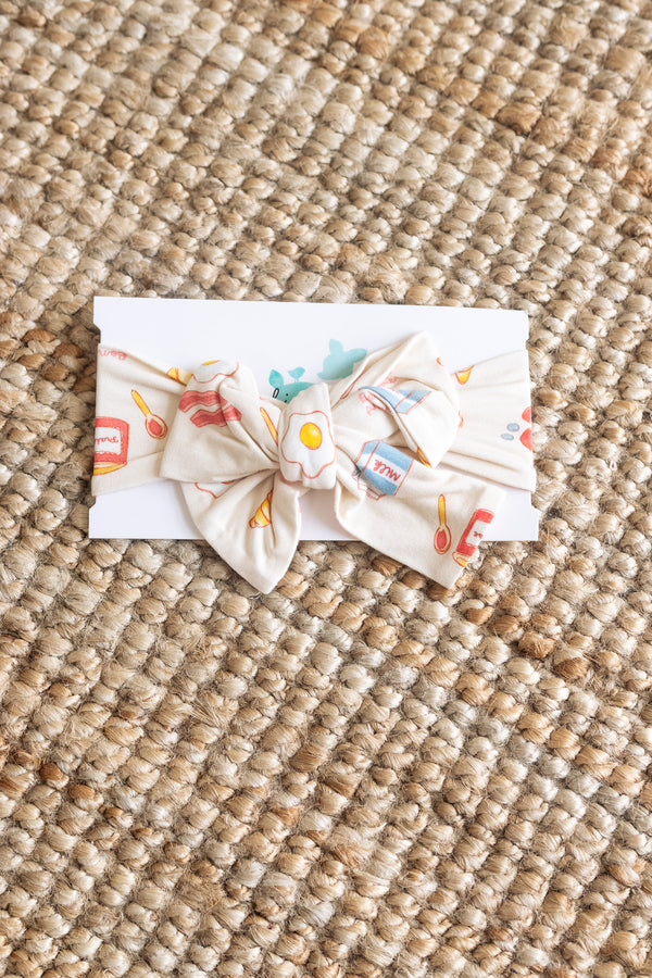 Bow Headband - BREAKFAST IN BED