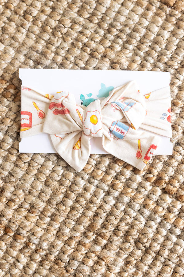 Bow Headband - BREAKFAST IN BED