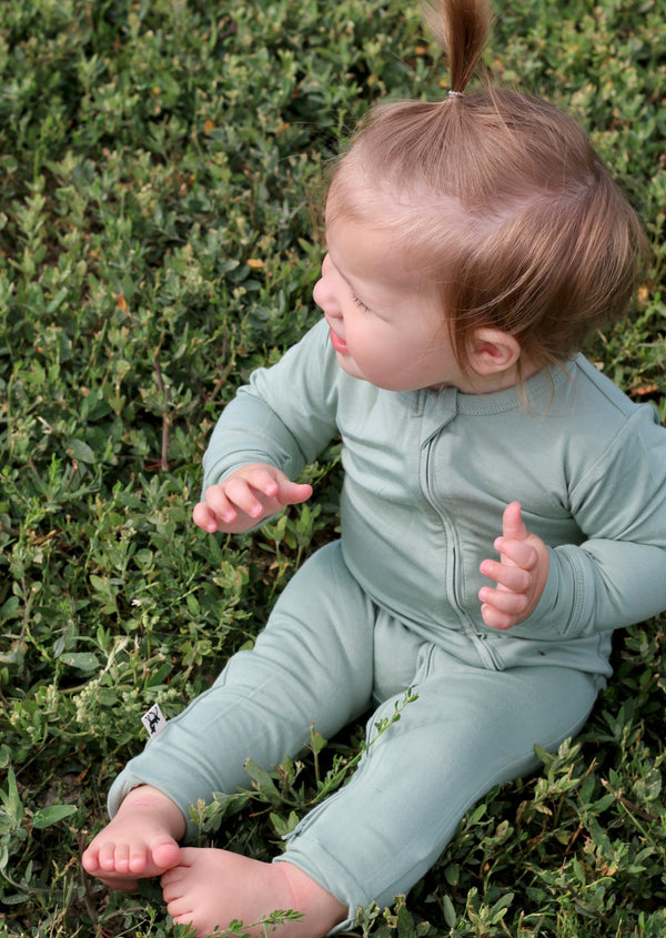 AU | Zip Onesie - EUCALYPTUS