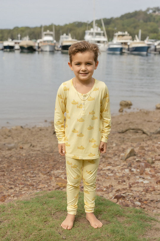 Classic Henley Set - SUBMARINE