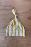 Knotted Hat - LEMON STRIPE