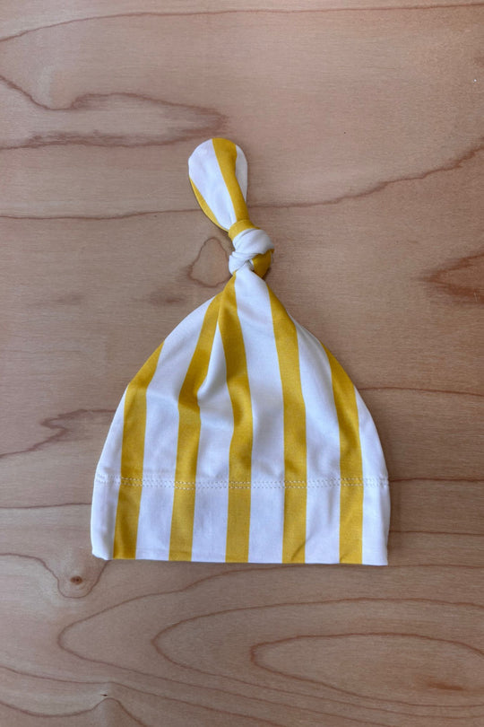 Knotted Hat - LEMON STRIPE