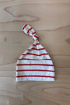 Knotted Hat - RED STRIPE