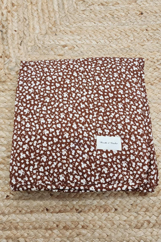 BB Quilt - BROWN FLORAL
