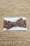 Bow Headband - BROWN FLORAL