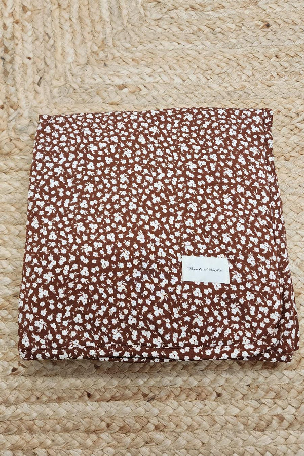 BB Quilt - BROWN FLORAL