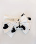 Bow Headband -BLACK HEART