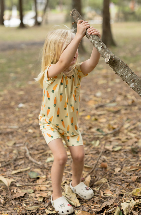 Kids Classic Shortie Set - CARROT