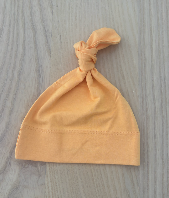 Knotted Hat - CREAMSICLE
