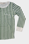 Classic Thermal Pajama - GREEN STRIPE