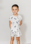 Kids Lounge Short Set - ZEBRA