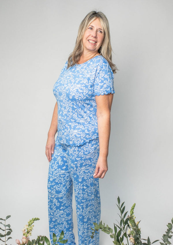 Ladies Lounge Pant Set - BUTTERFLY