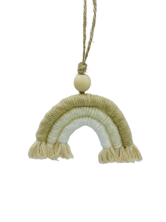 Macrame Rainbow Ornament
